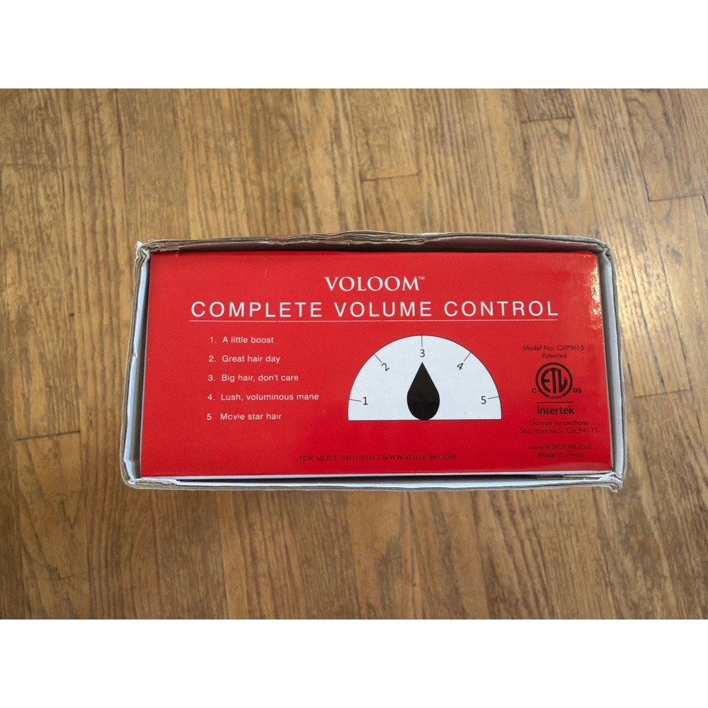 Voloom Classic Hair Volumizing Iron White Ceramic Digital Heat Control OIIPW15 - Picture 7 of 7